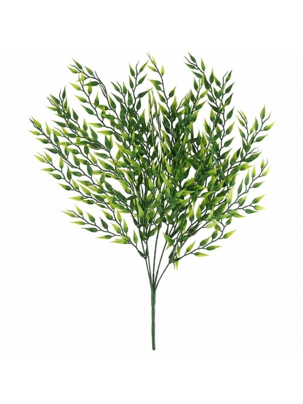Artificial Willow Plant Bush 17 Inch Faux Greenery Leaves Floral Filler Wedding